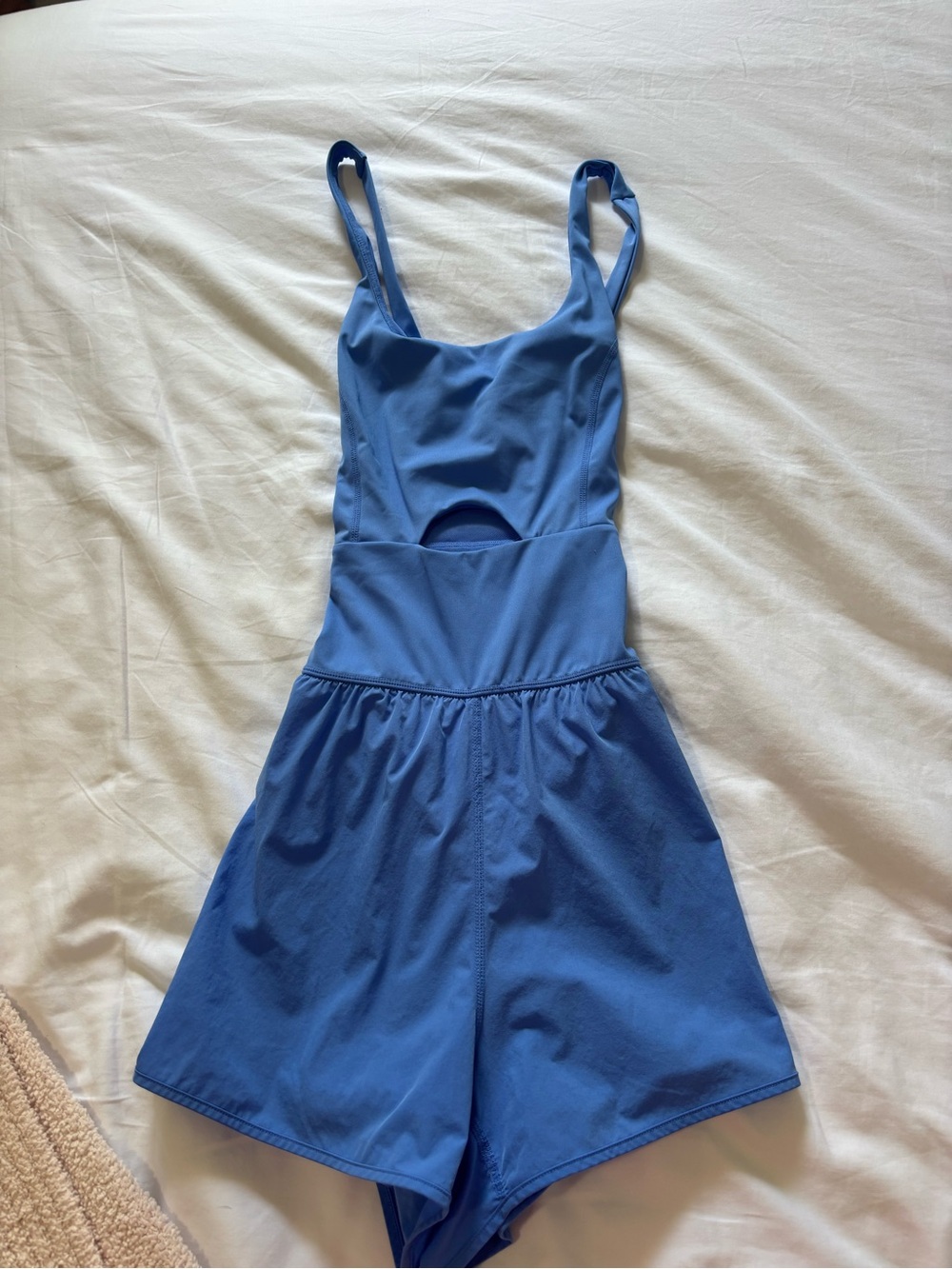 Blue athletic Romper